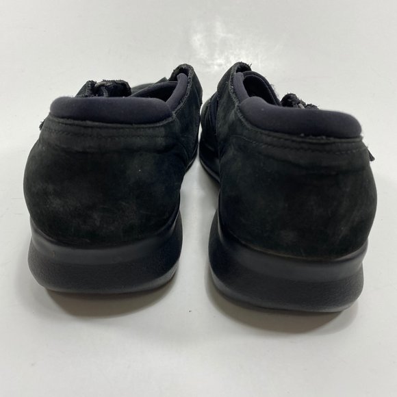 L L Bean Women's Black Suede Comfort Walking Shoes Career Casual Closed Toe 9 - Picture 4 of 8